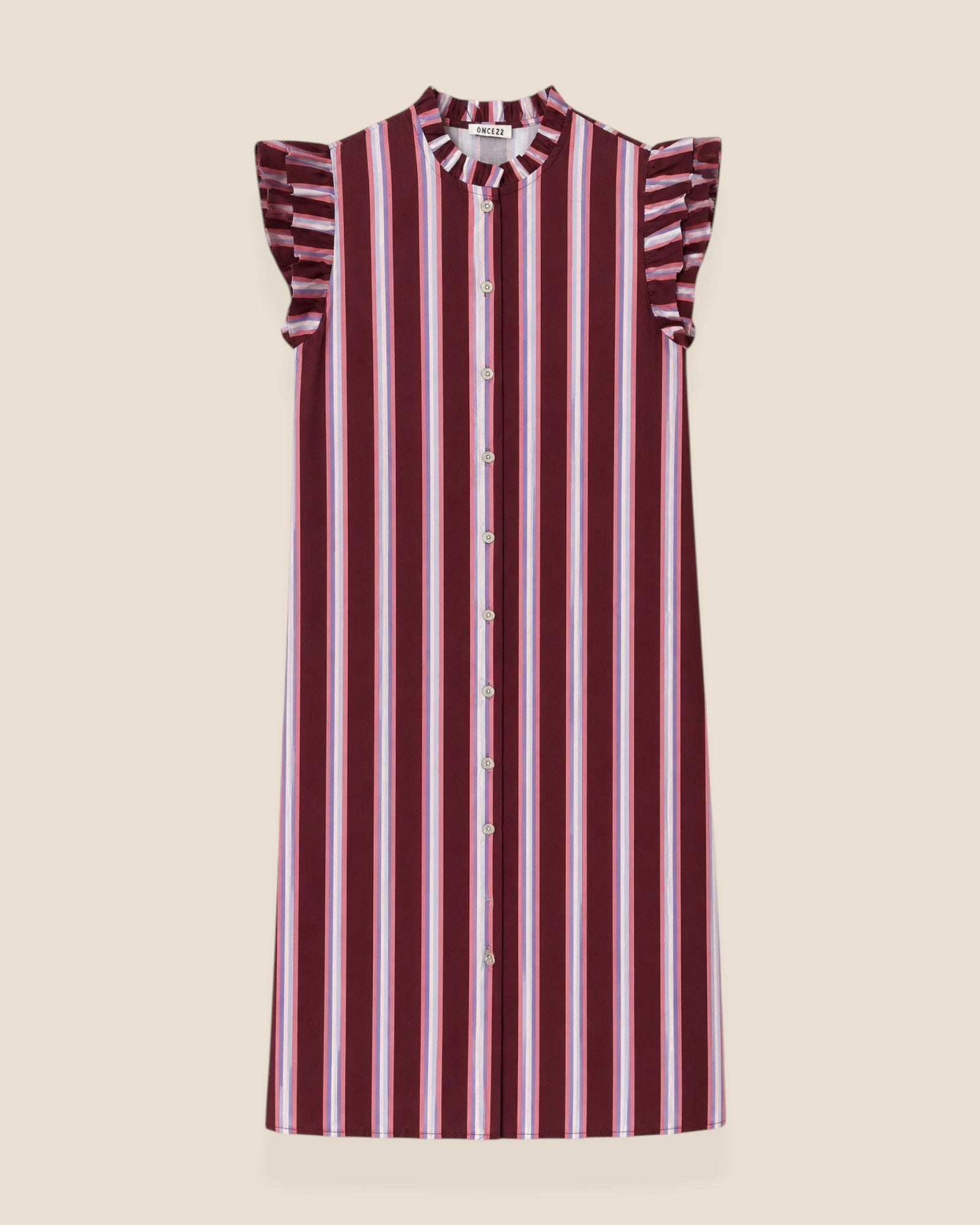 VESTIDO RAYAS VERTICALES - ONCE28