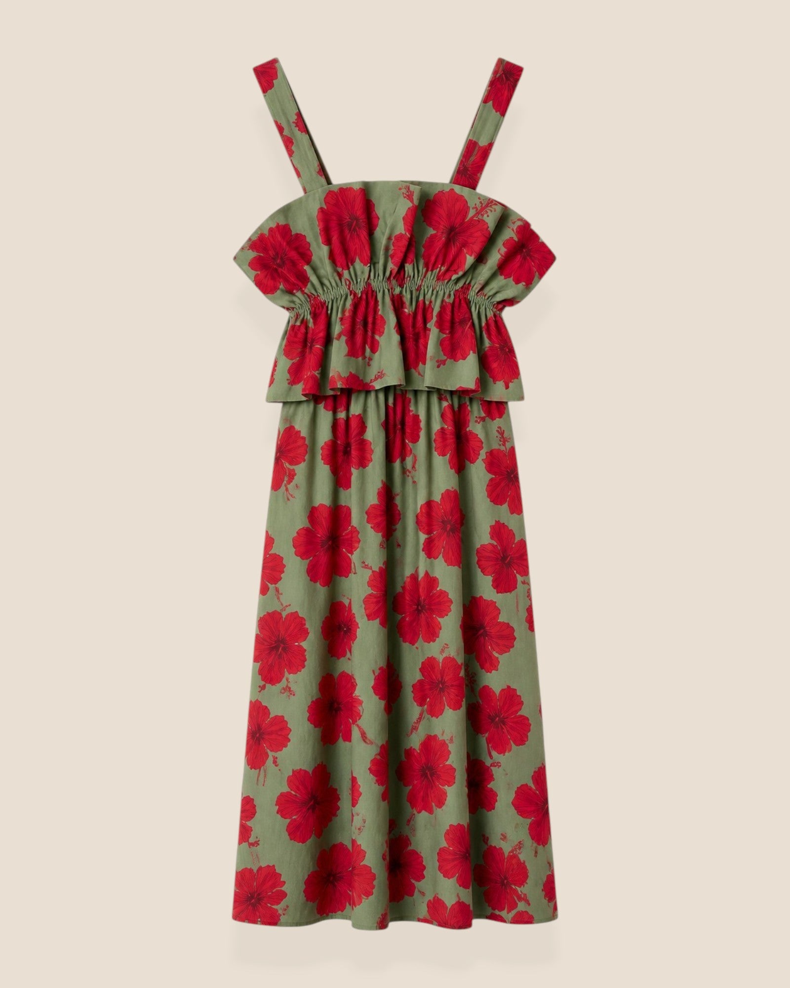 VESTIDO FLOR VERDE - ONCE28