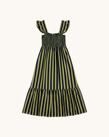 VESTIDO RAYAS VERDE  - ONCE28