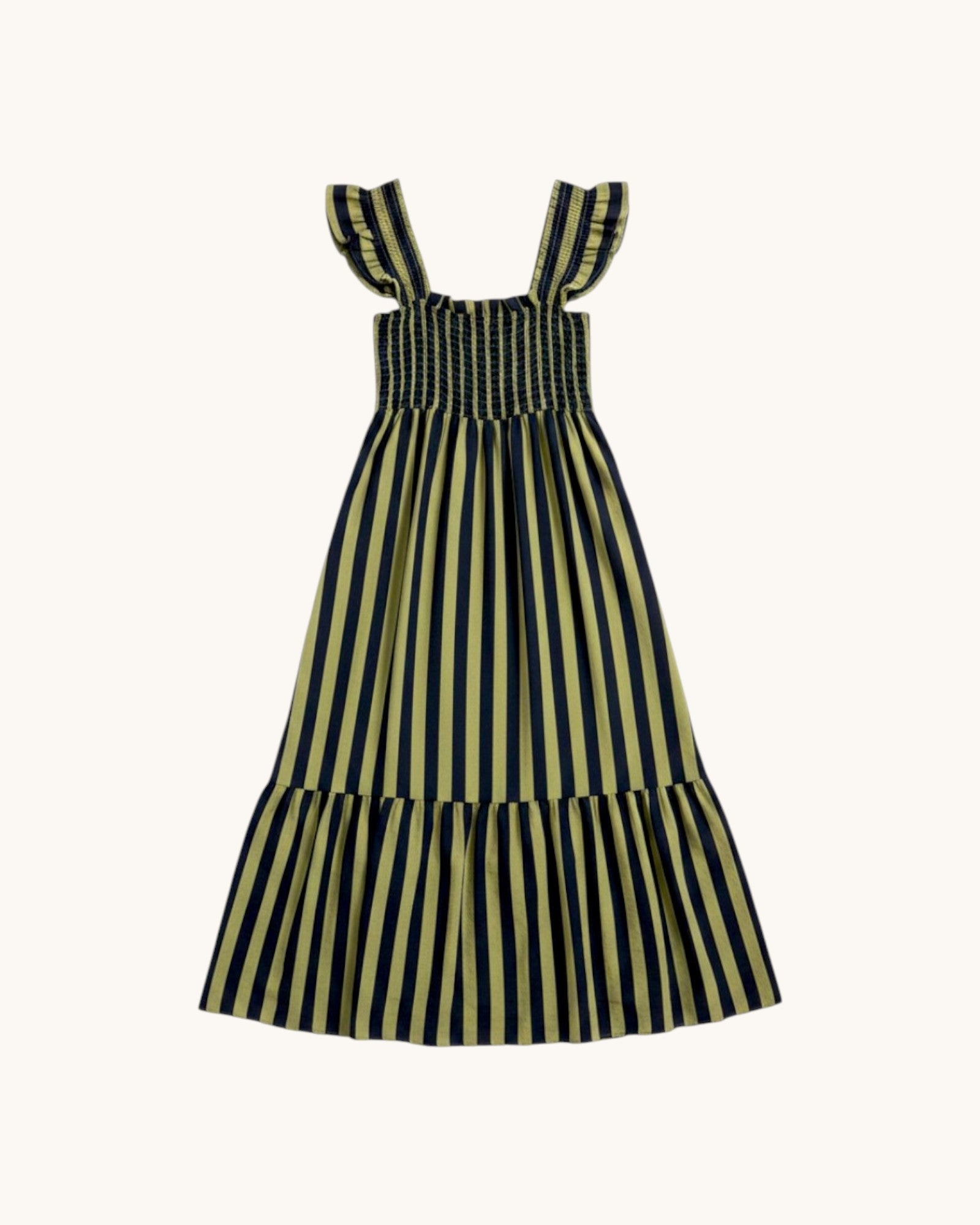 VESTIDO RAYAS VERDE  - ONCE28