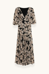 VESTIDO FLORES BEIGE