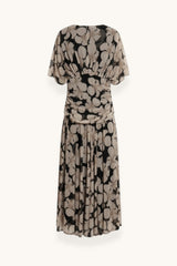 VESTIDO FLORES BEIGE