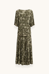 VESTIDO FLORES VERDES