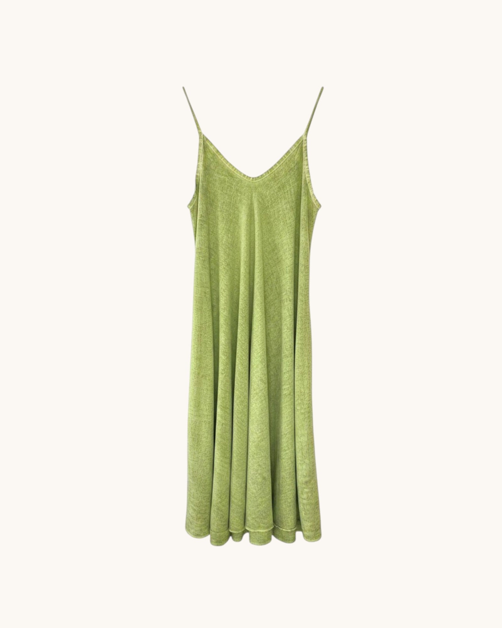 VESTIDO DOBLE CAPA PISTACHO - ONCE28