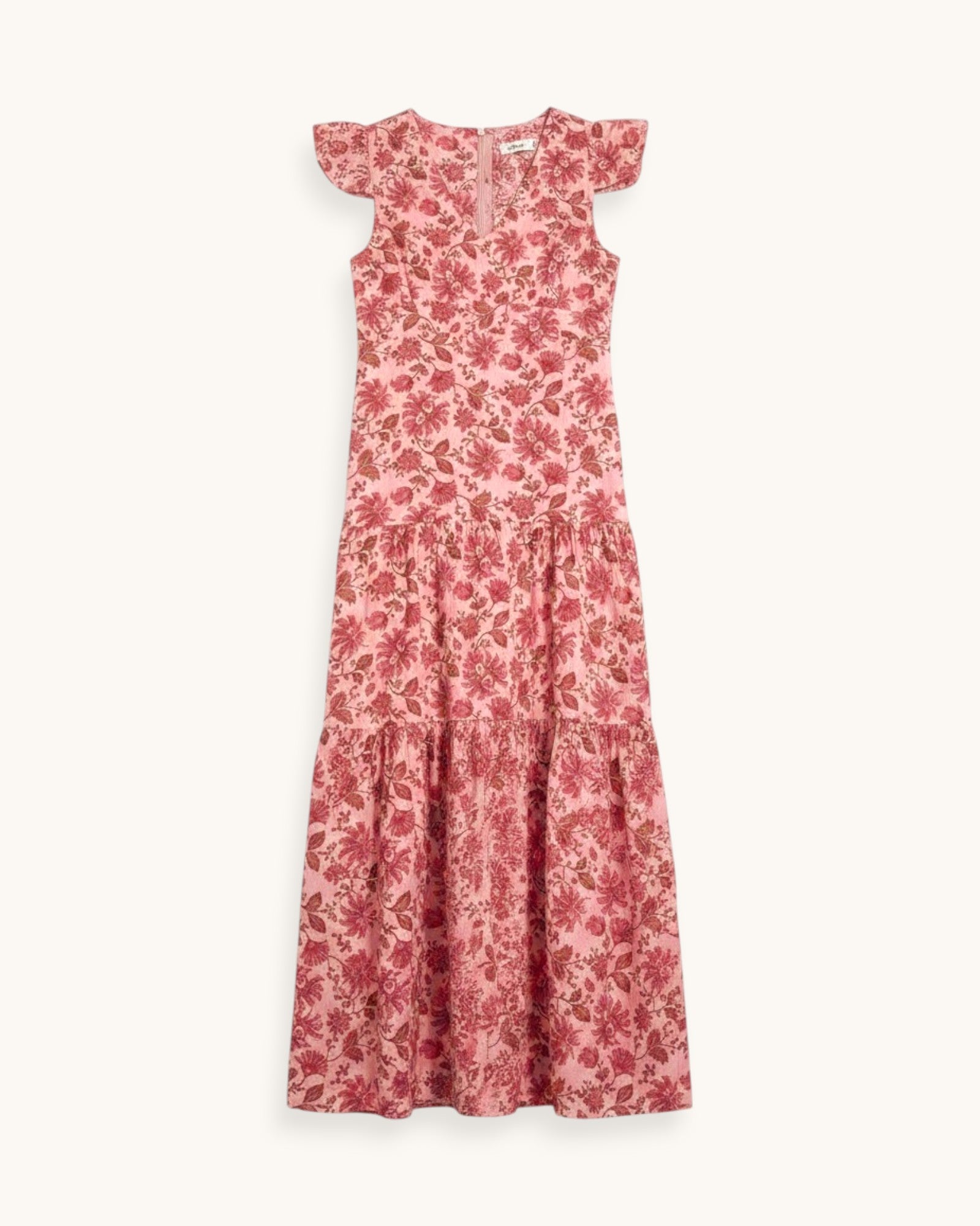 VESTIDO ESTAMPADO ROSA - ONCE28