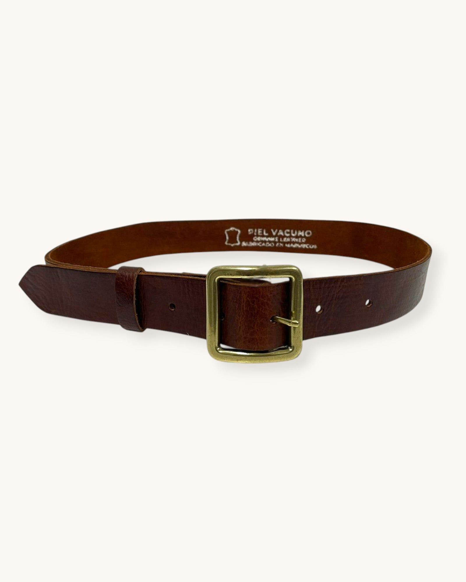 CINTURÓN PIEL HEBILLA CUADRADA - ONCE28