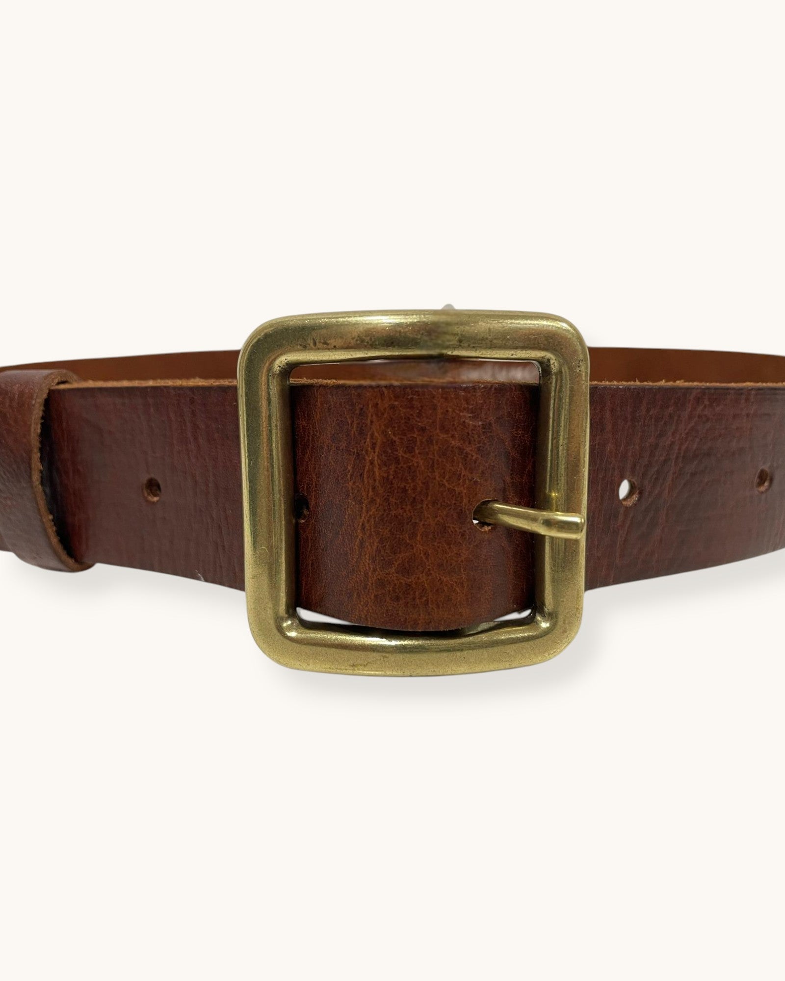 CINTURÓN PIEL HEBILLA CUADRADA - ONCE28