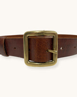 CINTURÓN PIEL HEBILLA CUADRADA - ONCE28