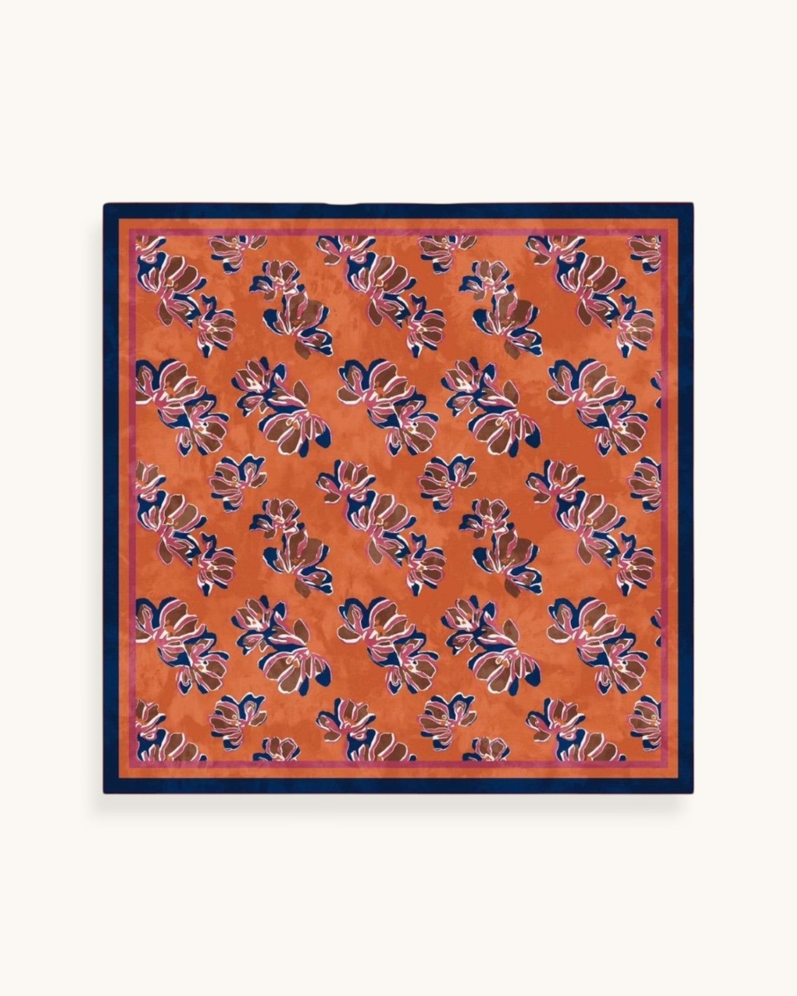 PAÑUELO FLOR GRANDE NARANJA - ONCE28