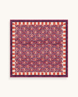 PAÑUELO BORDE CUADROS NARANJA - ONCE28