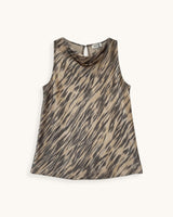 TOP RASO ESTAMPADO BEIGE - ONCE28