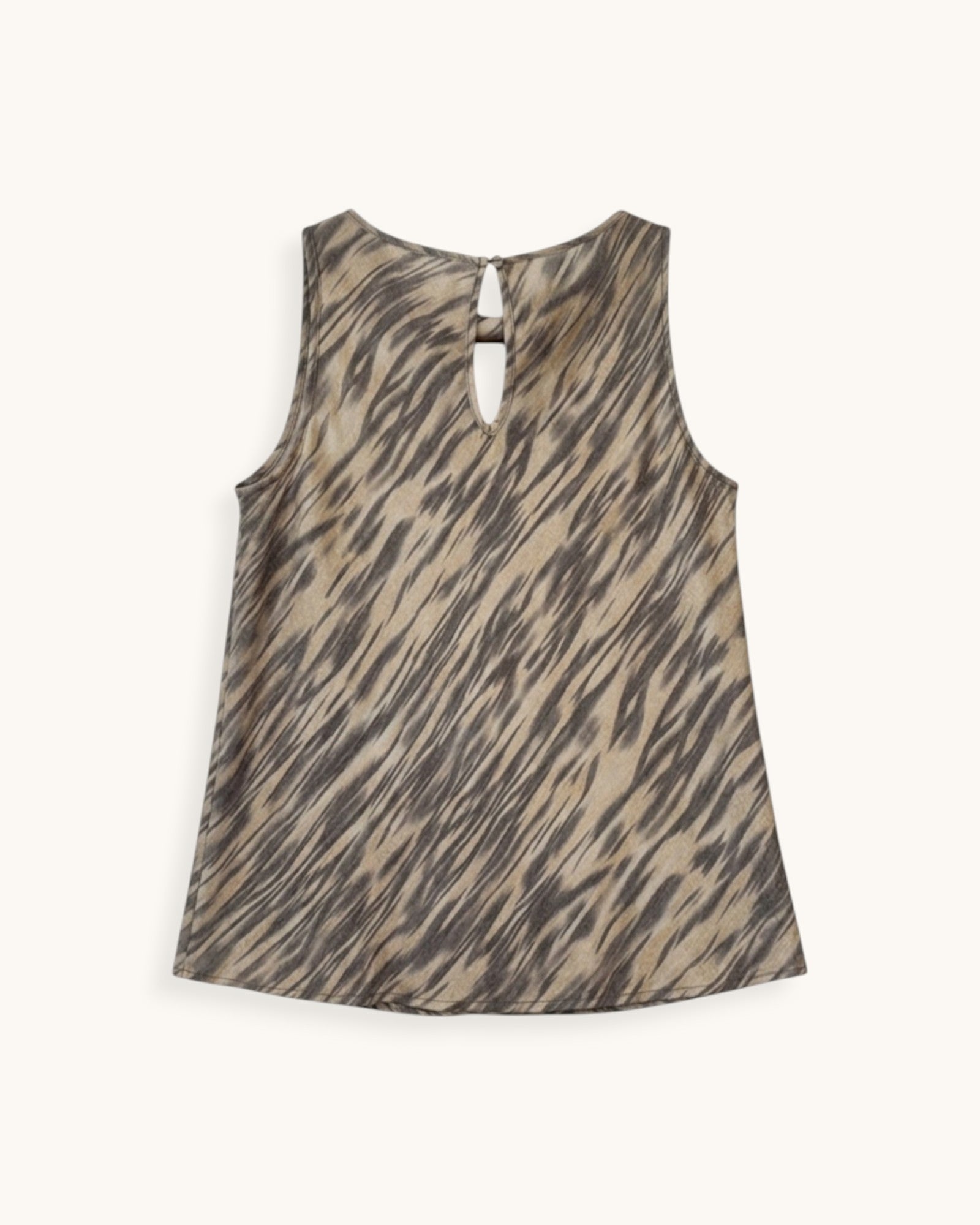 TOP RASO ESTAMPADO BEIGE - ONCE28