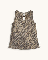 TOP RASO ESTAMPADO BEIGE - ONCE28