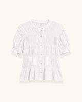 CAMISETA FRUNCIDA BLANCA - ONCE28