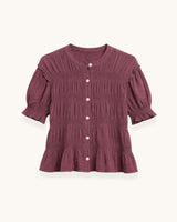 BLUSA FRUNCIDA FRAMBUESA - ONCE28