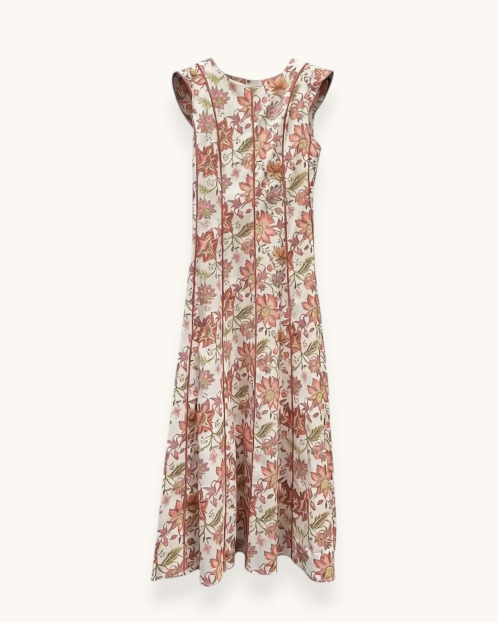 VESTIDO RIBETES ROSA - ONCE28