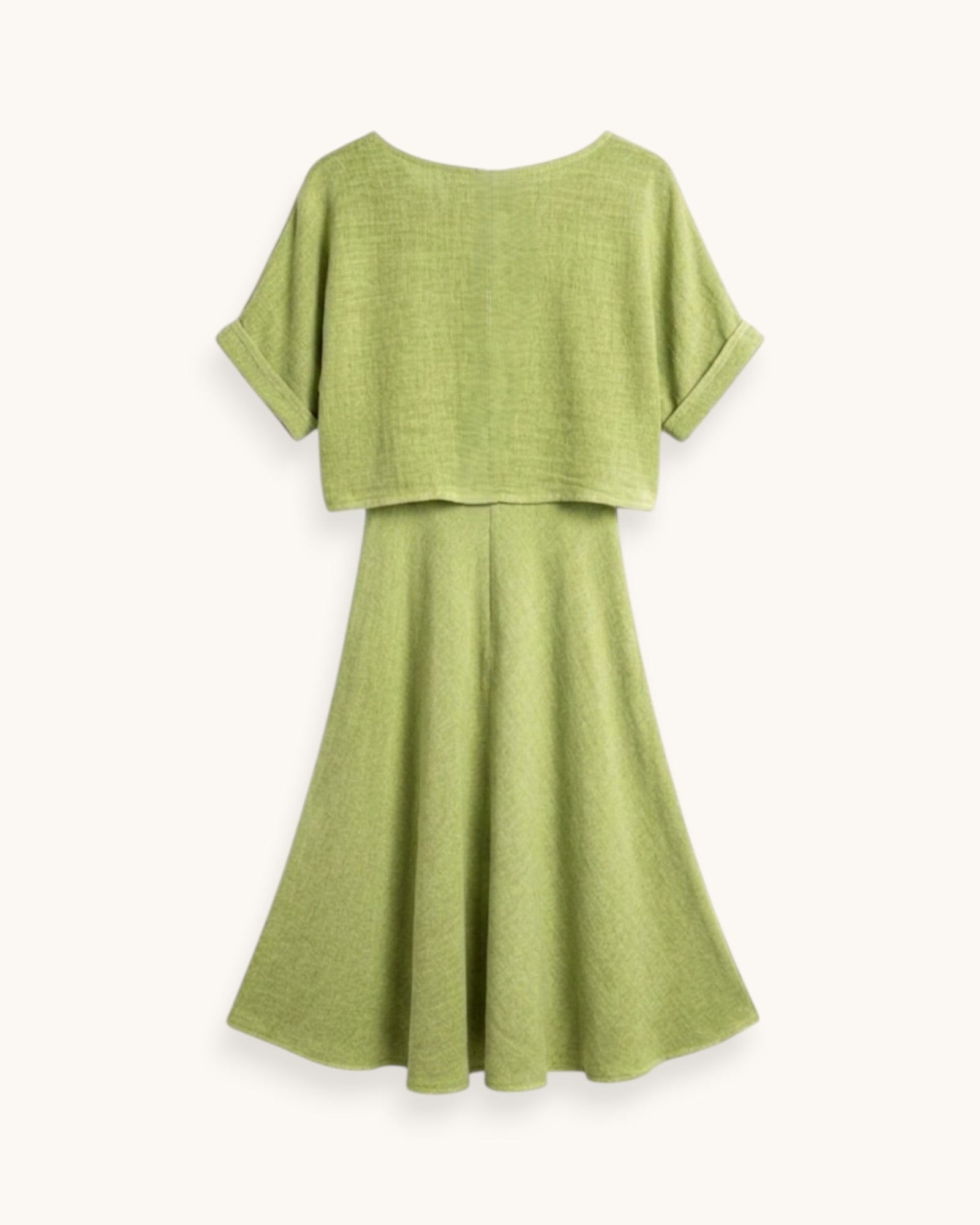VESTIDO TIRANTES VERDE PISTACHO - ONCE28