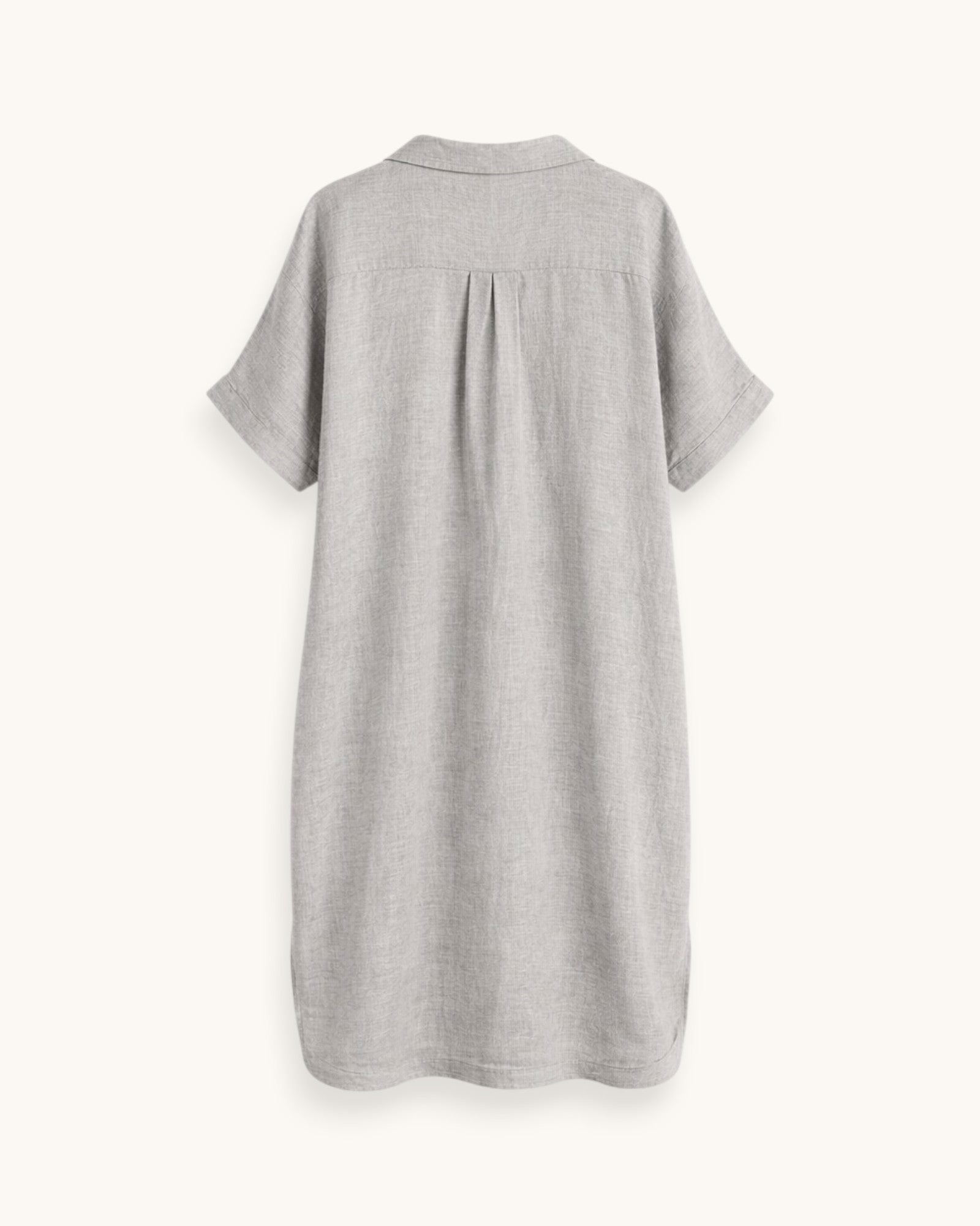 VESTIDO CAMISERO TAUPE - ONCE28