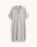 VESTIDO CAMISERO TAUPE - ONCE28