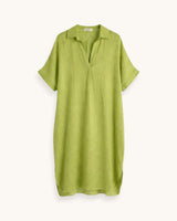 VESTIDO CAMISERO PISTACHO - ONCE28