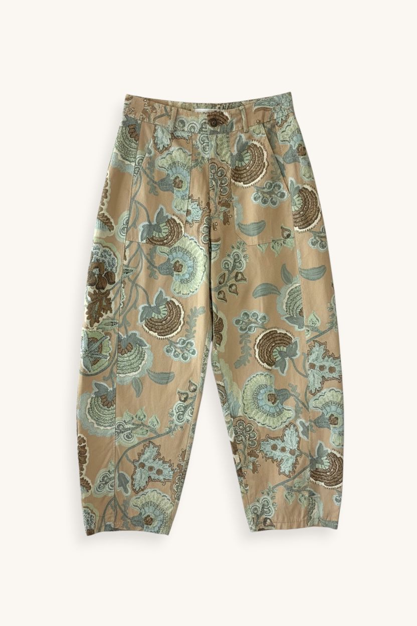 PANTALÓN GLOBO FLORES - ONCE28