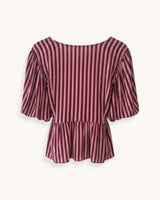 BLUSA RAYAS ROSA - ONCE28