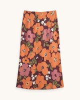 FALDA FLORES NARANJA - ONCE28