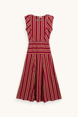 VESTIDO RAYAS NARANJA - ONCE28