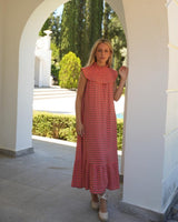 VESTIDO BABERO NARANJA - ONCE28