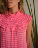 VESTIDO BABERO FUCSIA - ONCE28