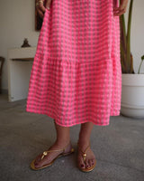 VESTIDO BABERO FUCSIA - ONCE28
