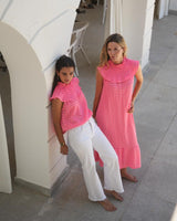 BLUSA BABERO VICHY FUCSIA - ONCE28