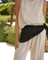 PAÑUELO CROCHET NEGRO - ONCE28