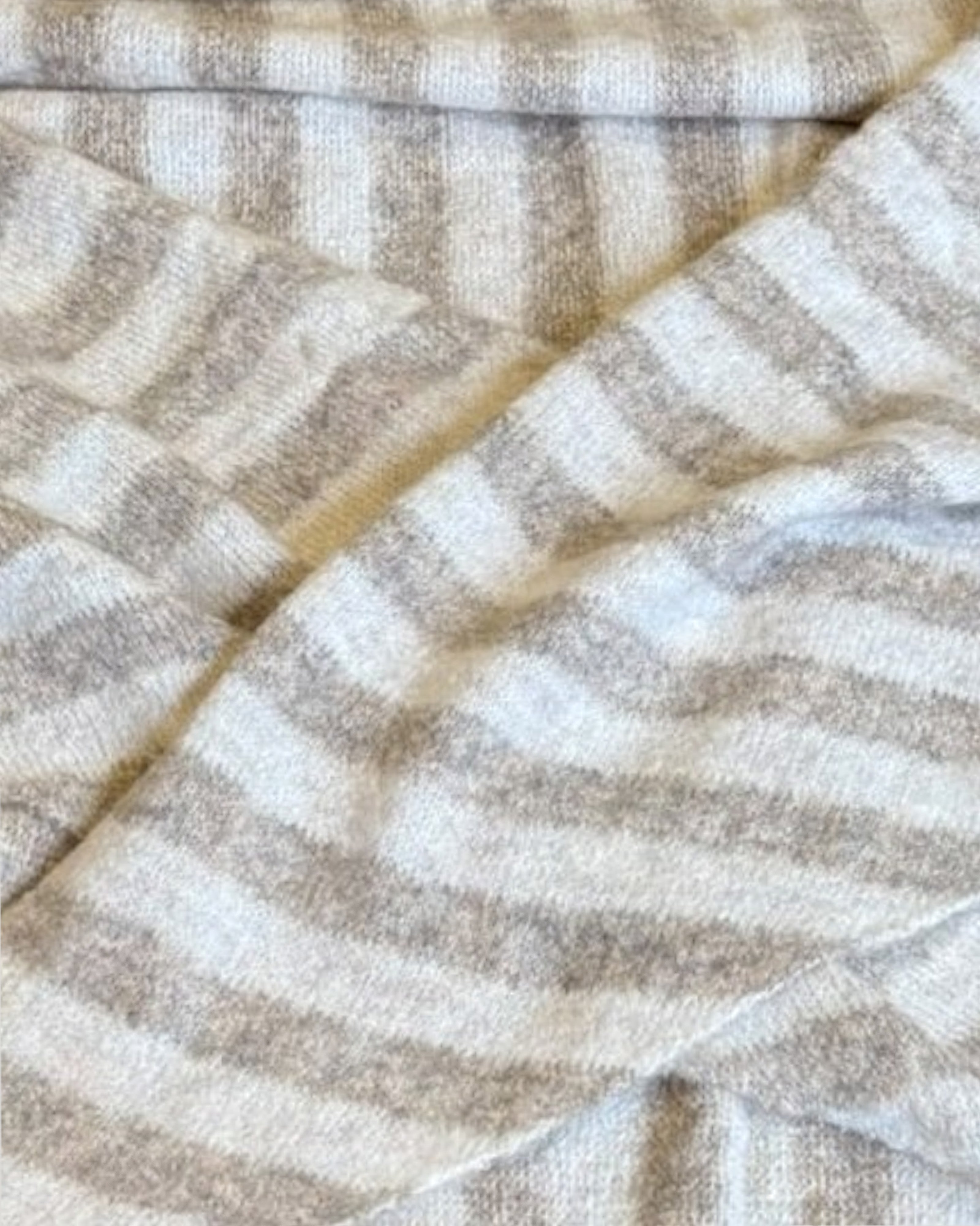 BANDANA PUNTO RAYAS BEIGE