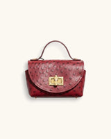 BOLSO PEQUEÑO COCODRILO ROJO