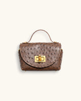 BOLSO PEQUEÑO COCODRILO CHOCOLATE