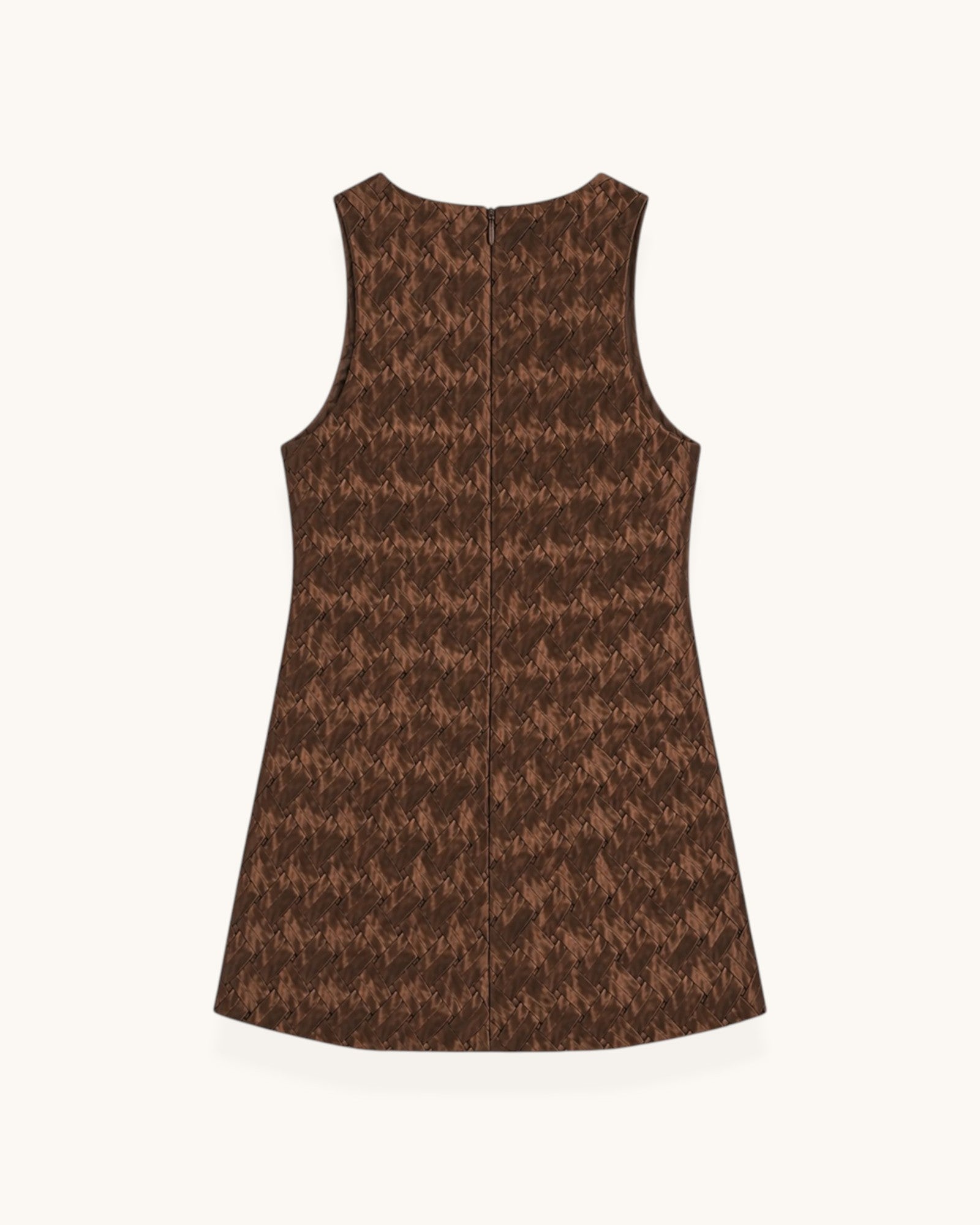 VESTIDO TRENZADO MARRÓN