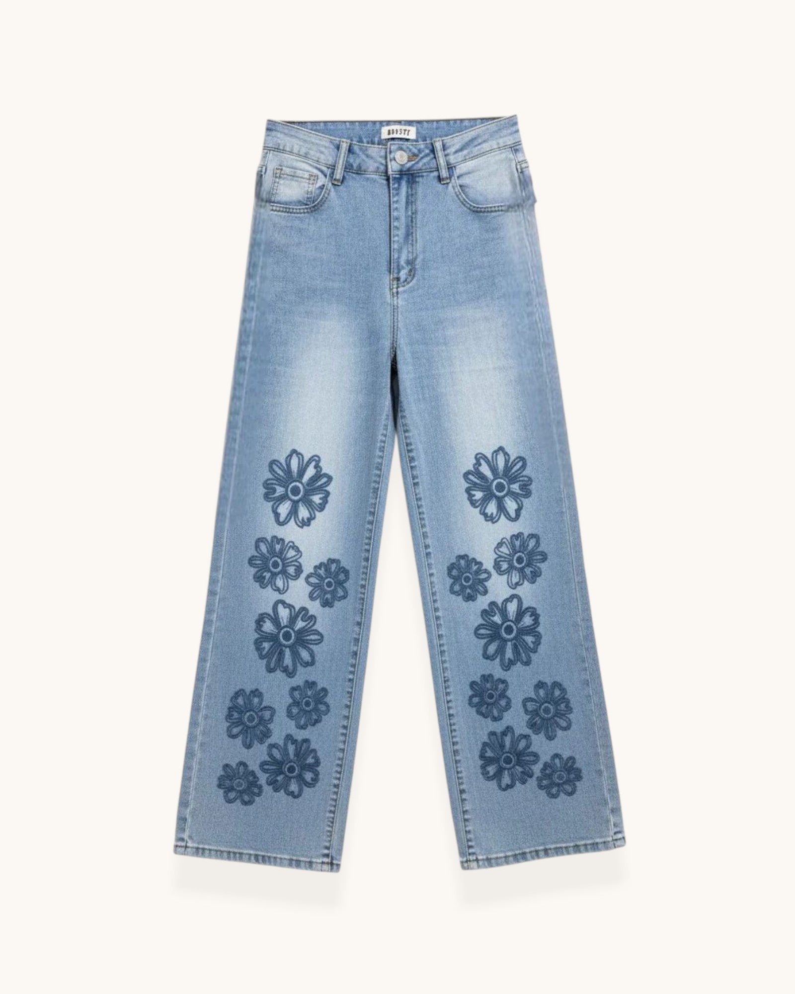 PANTALÓN FLORES AZUL - ONCE28