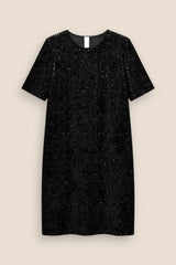 VESTIDO LENTEJUELAS NEGRO - ONCE28