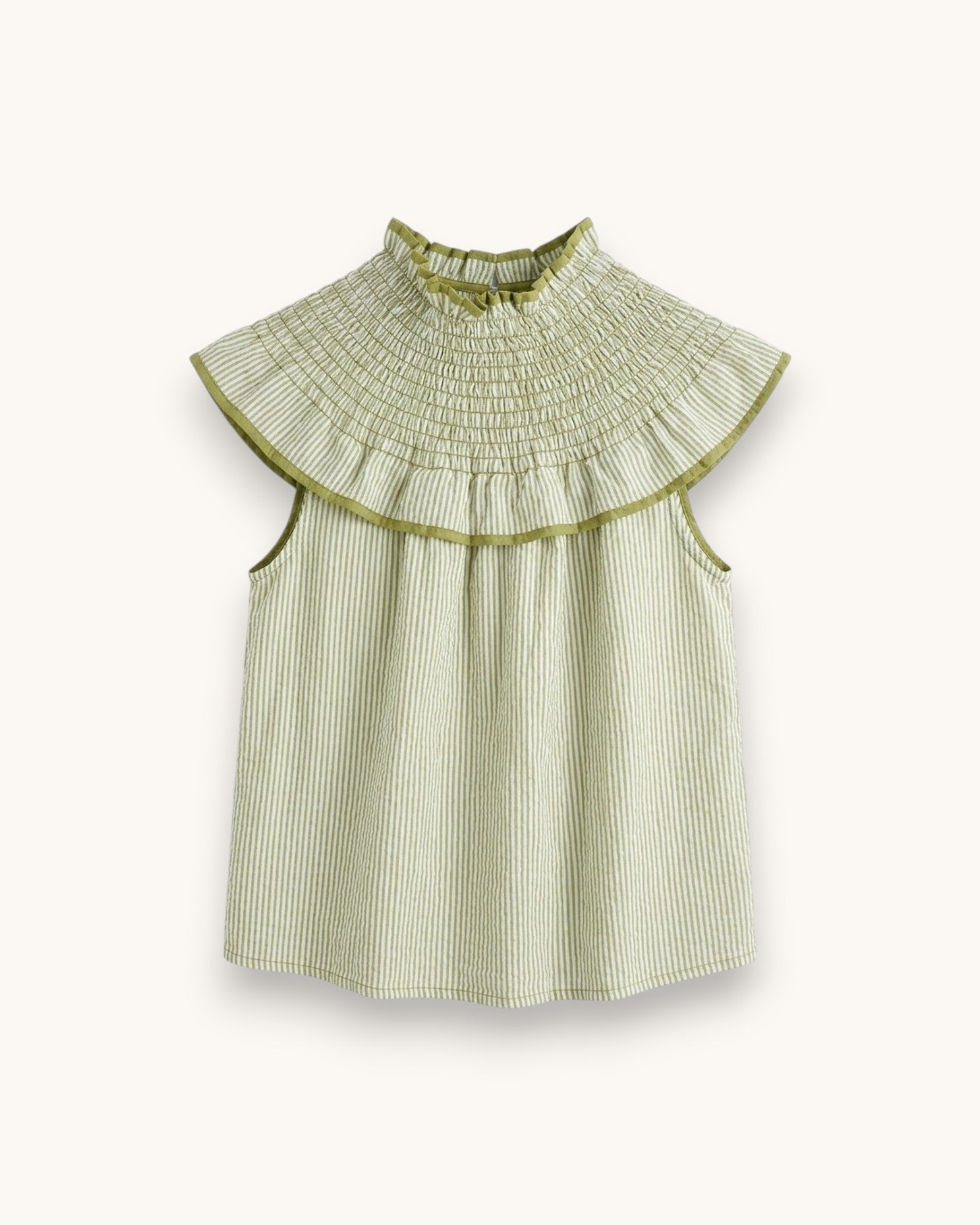 BLUSA CUELLO BABERO PISTACHO - ONCE28