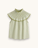 BLUSA CUELLO BABERO PISTACHO - ONCE28