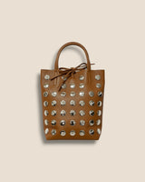 BOLSO PIEL TACHUELAS MEDIANO - ONCE28