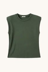 TOP CON HOMBRERAS VERDE  - ONCE28