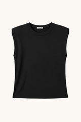 TOP CON HOMBRERAS NEGRO - ONCE28