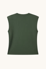 TOP CON HOMBRERAS VERDE  - ONCE28