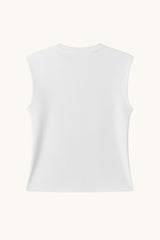 TOP CON HOMBRERAS BLANCO - ONCE28