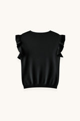 TOP VOLANTES NEGRO - ONCE28