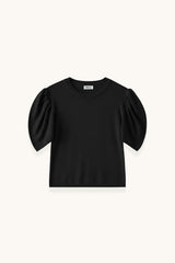 CAMISETA MANGA ABULLONADA NEGRA - ONCE28