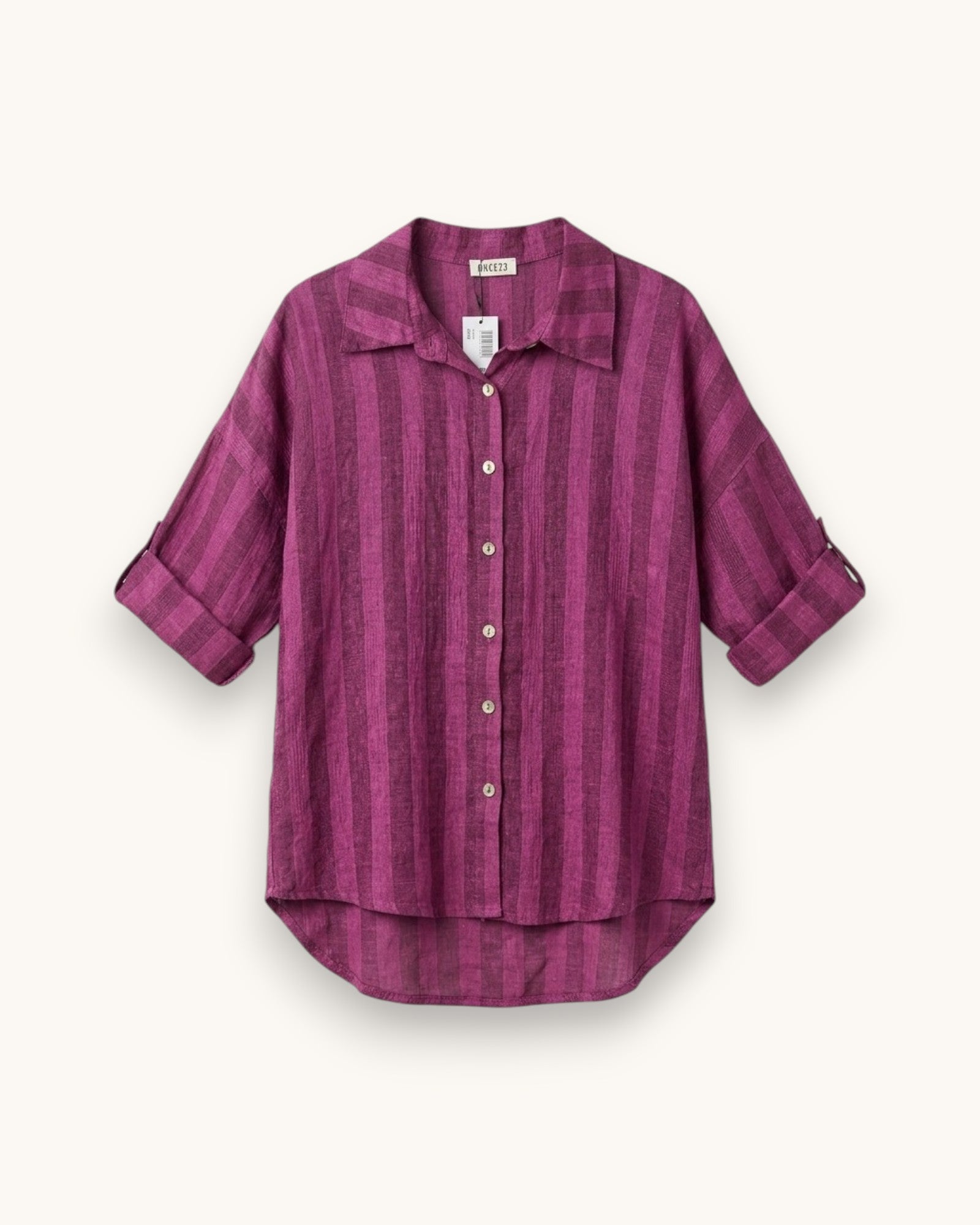 CAMISA LINO RAYAS - ONCE28