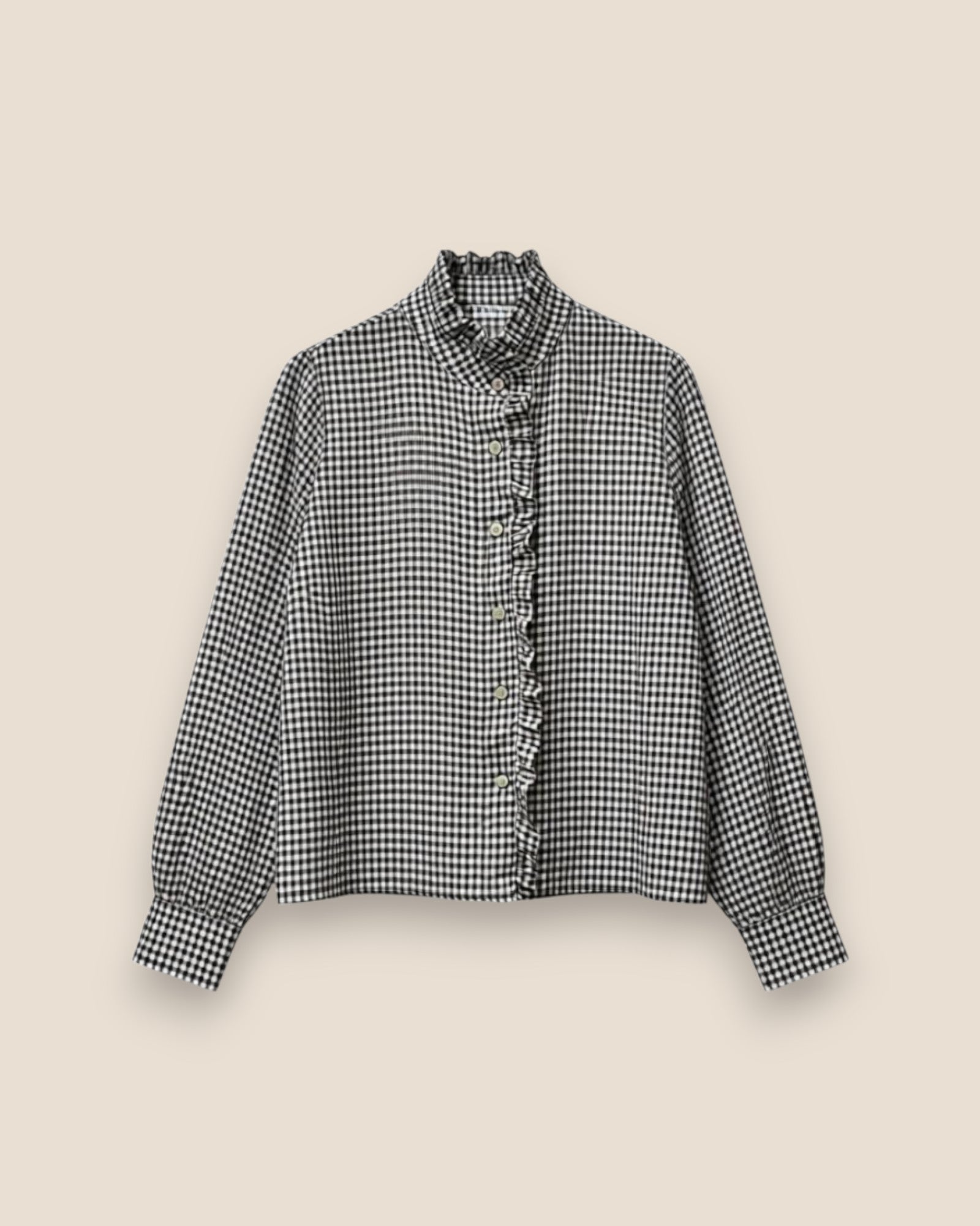 BLUSA VICHY MINI MARRÓN - ONCE28